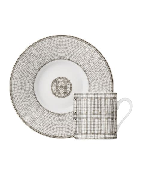 hermes mosaique coffee cup|Hermes mosaique platinum.